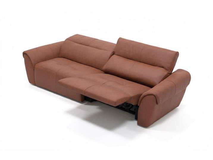 Ledersofa SAVELLI 2-Sitzer Relaxsofa Elektrisch Doppelmotorisierung Italienisches Design Premium-Ledercouch