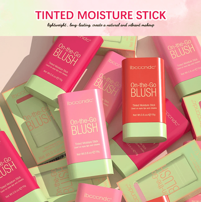 Inspire Essentials RadiantGlow Waterproof Blush Stick Cream Rouge For Natural Brightening pink