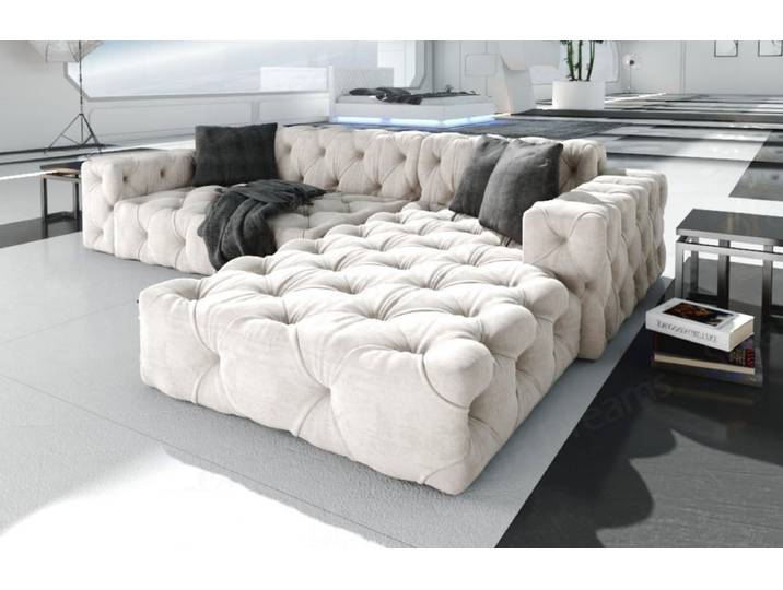 Ecksofa Menorca L-Form aus Stoff