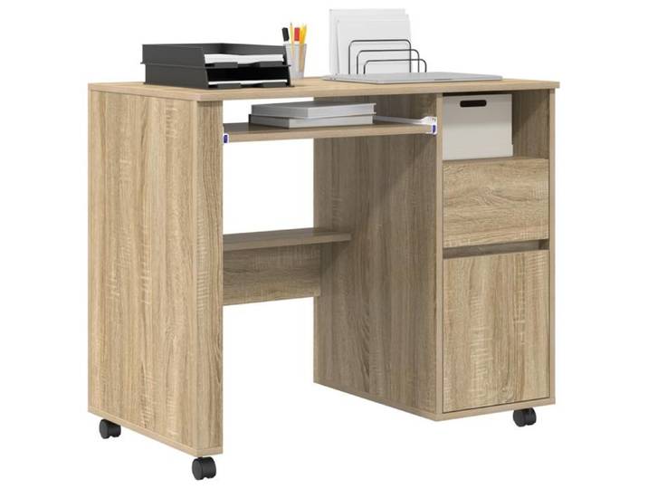 Bureau droit - GKK - Bureau informatique - en chêne Sonoma Chêne Sonoma Bois d'ingénierie Moyen @496@