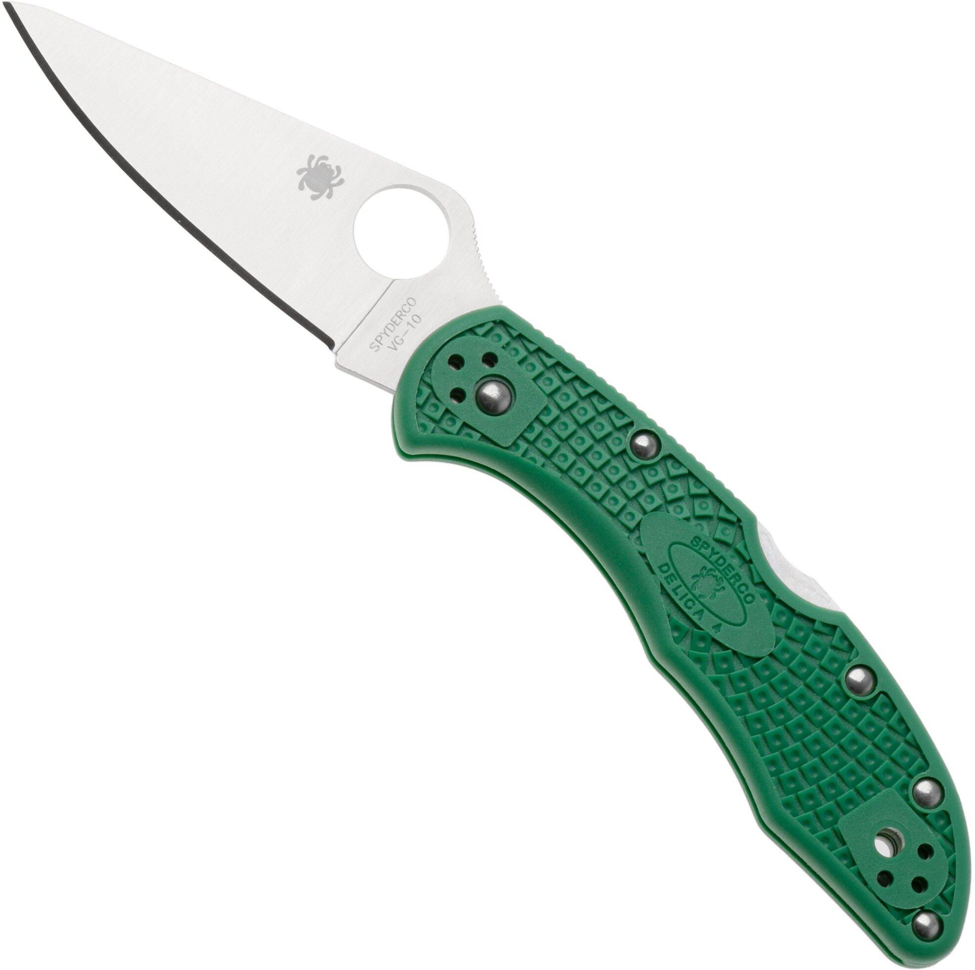 Spyderco Delica 4 Green C11FPGR coltello da tasca