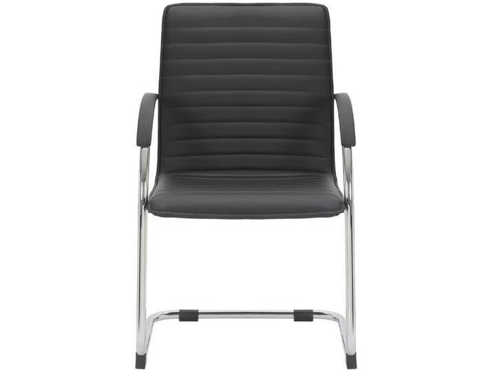 TPFLiving Stuhl Tilburg (Pflegeleichte Oberflächen & robuste Materialien), Maße (TxBxH): 60 x 56 x 95cm - Farbe: schwarz