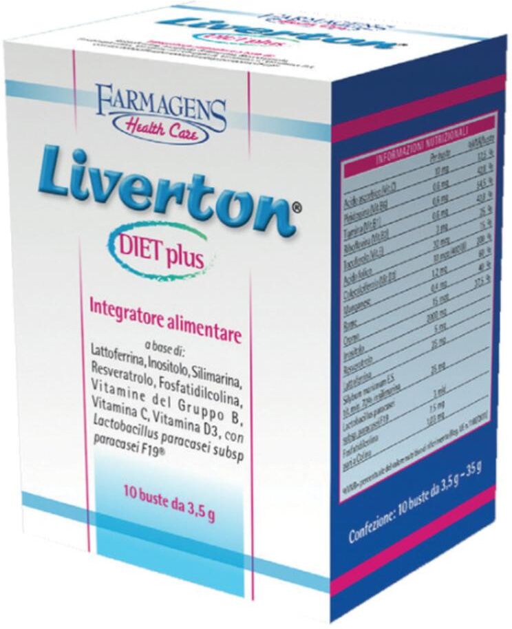 FARMAGENS HEALTH CARE Srl Liverton DIET Plus, 14 Buste