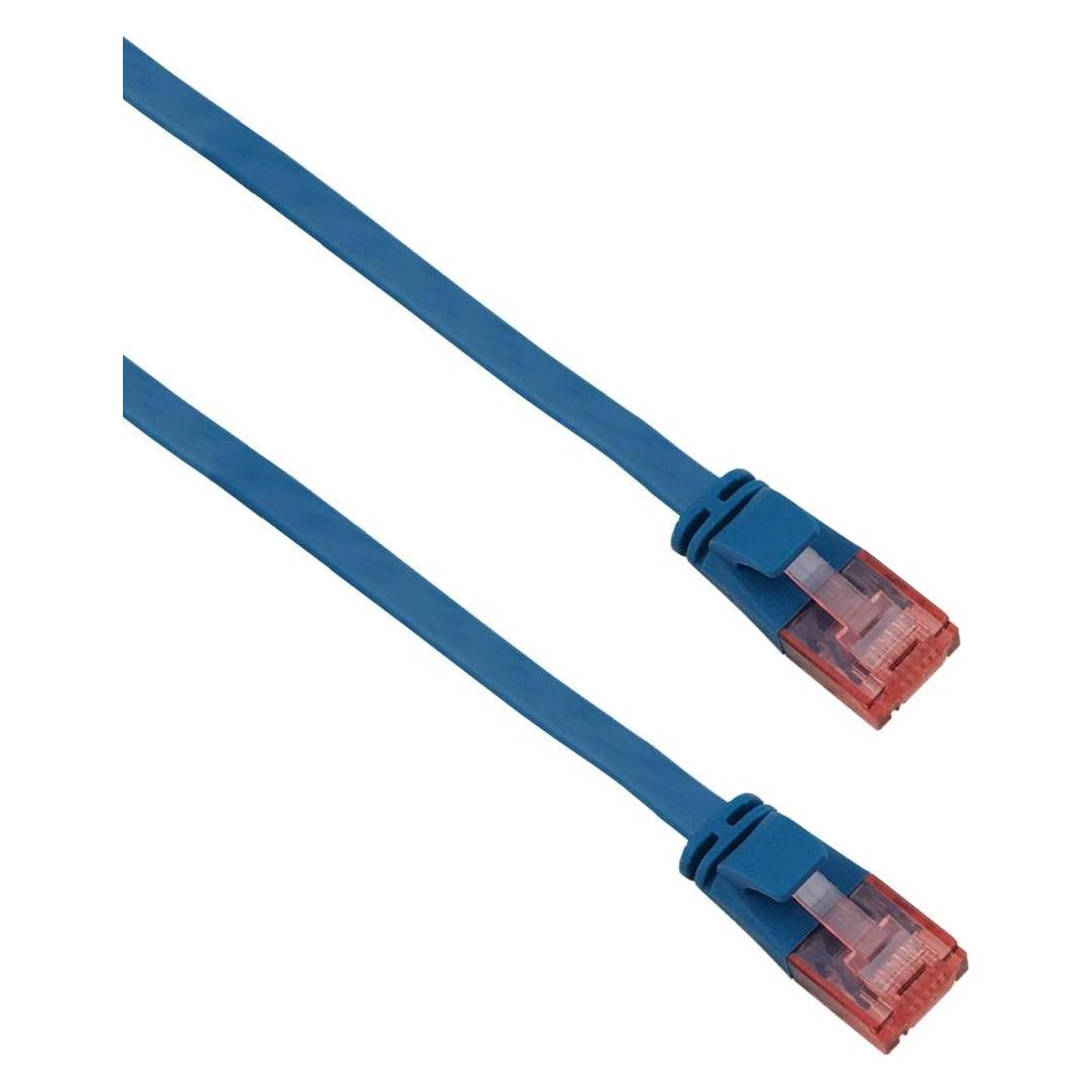 Helos ultra flaches Patchkabel U/UTP Cat 6 blau 0,5m (U/UTP, CAT6, 0.50 m) (262967)