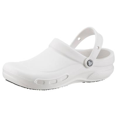 Berufsschuh CROCS "BISTRO" Gr. 39, weiß (weiß, sanftes weiß), 39, Croslite™, Schuhe, Clog, Clog für Gastronomie, Pflege, Krankenhaus mit geschlossenem Fußbereich