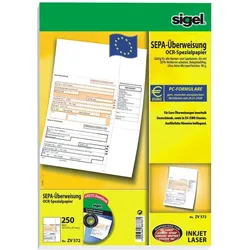 Sigel, Formular, Überweisung PC A4 (250x)