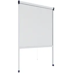 POWERTEC Insektenschutz -Rollo Fenster 130x160cm Weiß