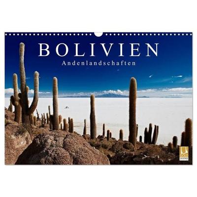 Bolivien Andenlandschaften (Wandkalender 2027 DIN A3 quer), CALVENDO Monatskalender