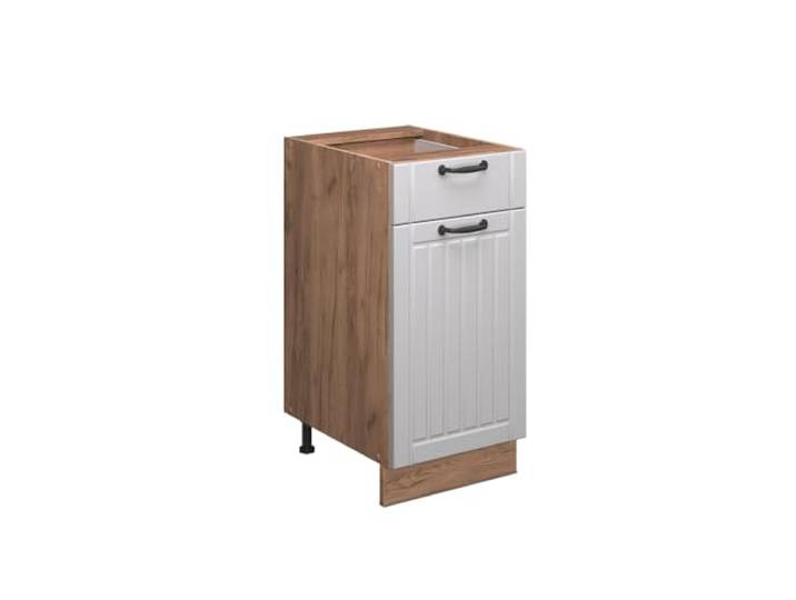 Vicco Küchenunterschrank Fame-Line, Weiß Landhaus, 40 cm