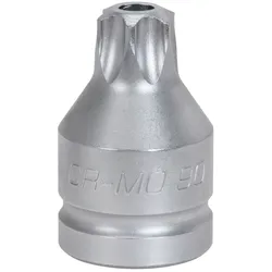 KS Tools 3/4" Kraft-Bit-Stecknuss Torx mit Bohrung, kurz - 515.0019