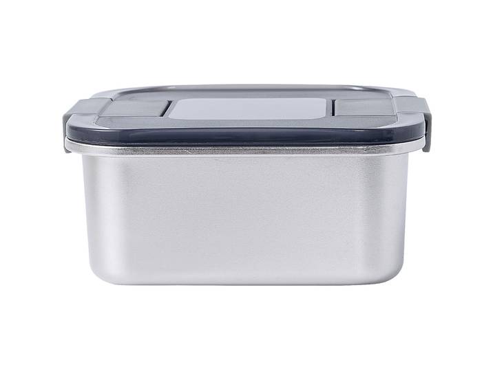 Vorratsdose Harriet Grau Edelstahl/Polyethylen B 15.7 cm T 12.2 cm 1 l - Farbe: Chrom - Material: Edelstahl/Polypropylen - Vorratsdose