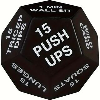 Discount Dollar Deals Face Fitness Stress Ball, Black With Red Text, Hand Grip Strength Training, Jump Squats, Situps Instructions white