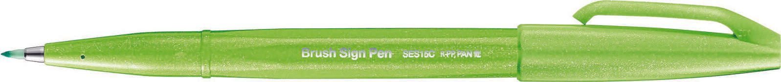 Pentel Brush-Pen Grün SES15C-KX