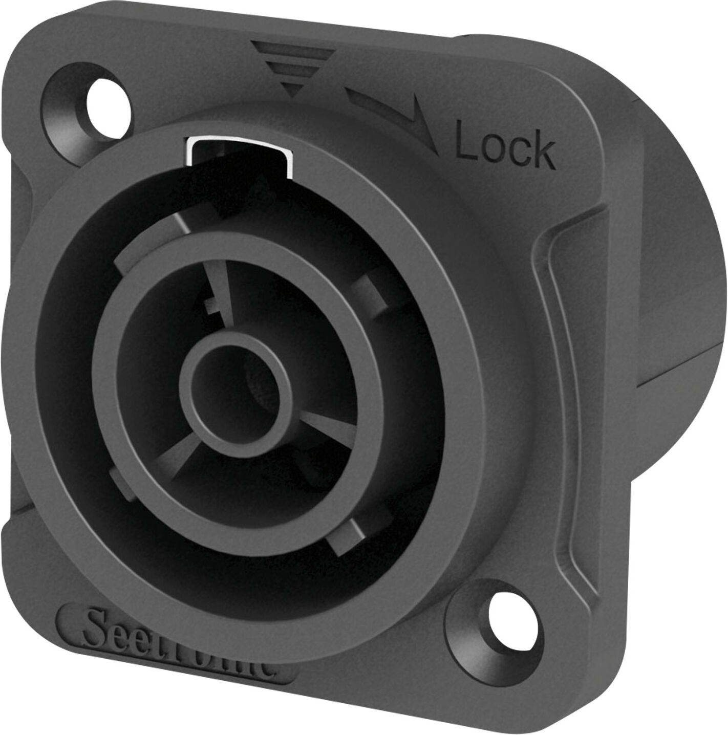 Seetronic Power Pro True Outlet Chassis Connector – Buchse Mit Verriegelung, 16 A Netzanschluss