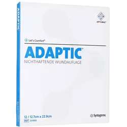Adaptic 12,7x22,9 cm feuchte Wundauflage 12 St