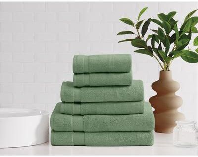 Brooklyn Loom Soft 6 Piece Bath Sheet Set