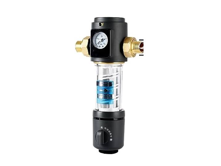 AUBEST Schneller Wasserdurchfluss und umweltfreundlich Vorfilter-Reiniger Ganzes Haus Spin Down Sediment Wasserfilter Zentrales Vorfiltersystem Rückspülung Edelstahlgewebe(DN20)