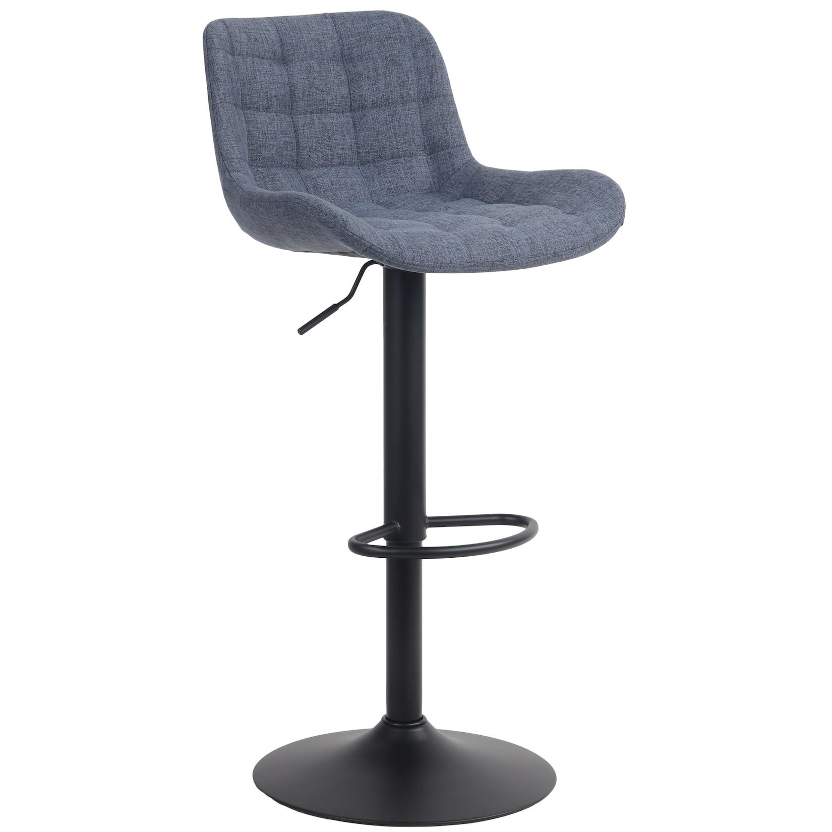 CLP Barhocker Tover Stoff - Farbe: blau, Material: Stoff