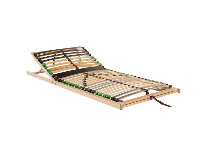 Beco Lattenrost, Holz, Birke, Buche,Birke, Buche, massiv, Schichtholz,Schichtholz, 7-Zonen, 80x200 cm, Blauer Engel, Made in Germany, Federleisten mit Duokappen, verstellbar, alternative Größen erhältlich, Schlafzimmer, Lattenroste, Lattenrost verstellbar