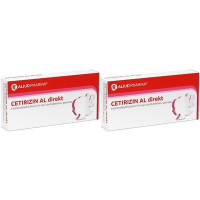 Cetirizin AL Direkt Doppelpack 2x49 St Lutschtabletten