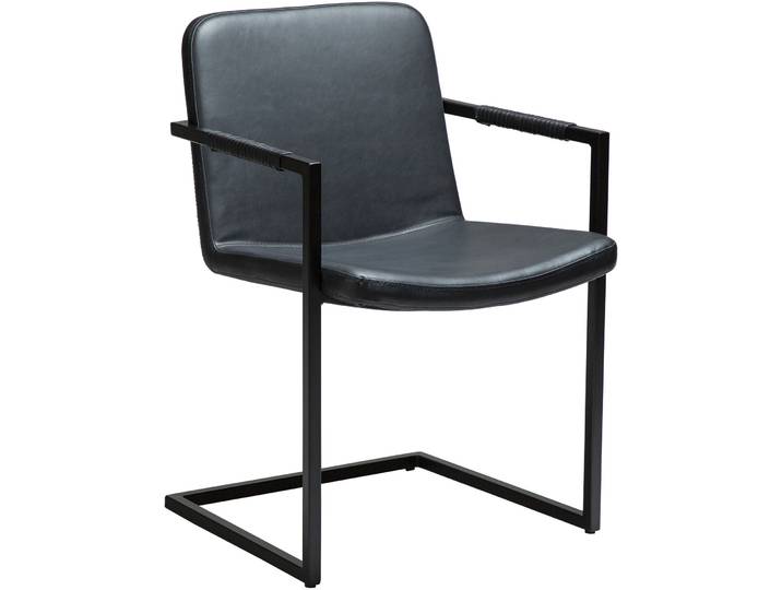 DAN-FORM Armlehnstuhl 2er-Set Bounce schwarz Kunstleder
