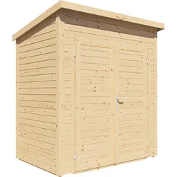 Bertilo Gerätehaus Timmo 1 - 19 mm naturbelassen Timmo 1: 181x122 cm
