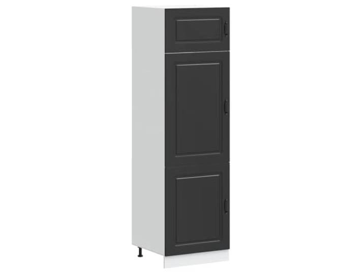 vidaXL Küchenschrank Kalmar Schwarz Holzwerkstoff