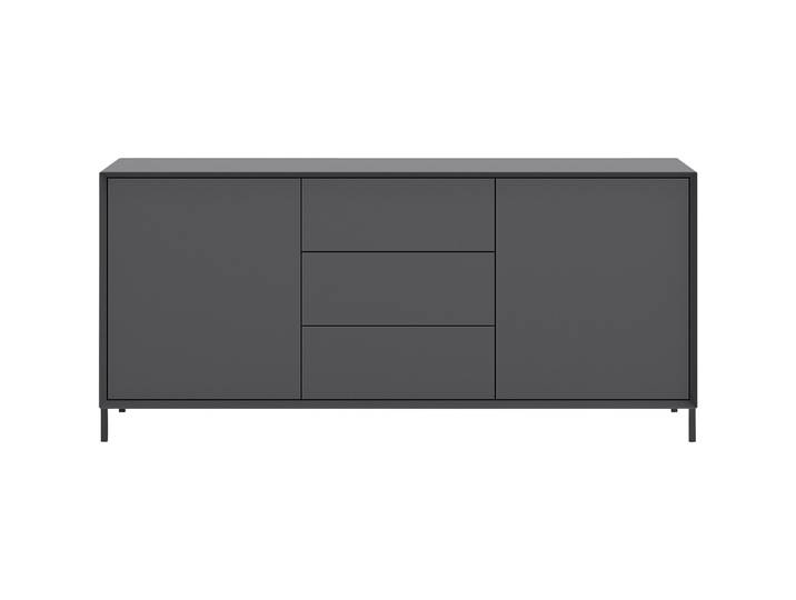 Sideboard Sleek anthrazit MDF B 179 H 83 cm