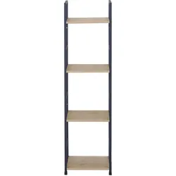 HTI-Living, Regal, Schmales Standregal 2er Set mit 4 Ablagen aus Stahl und MDF