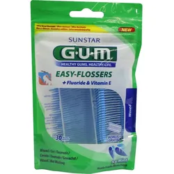 Gum Easy Flossers Zahnseide Inkl. Halter 30 ST
