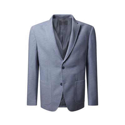 Anzugsakko PIERRE CARDIN "Mael", Herren, Gr. 52, blau (skyway), Obermaterial: 88% Polyester PES. 12% Elasthan EL. Futter: 100% Polyester PES. 100% Polyester PES., uni, modern fit, Sakkos, Jersey