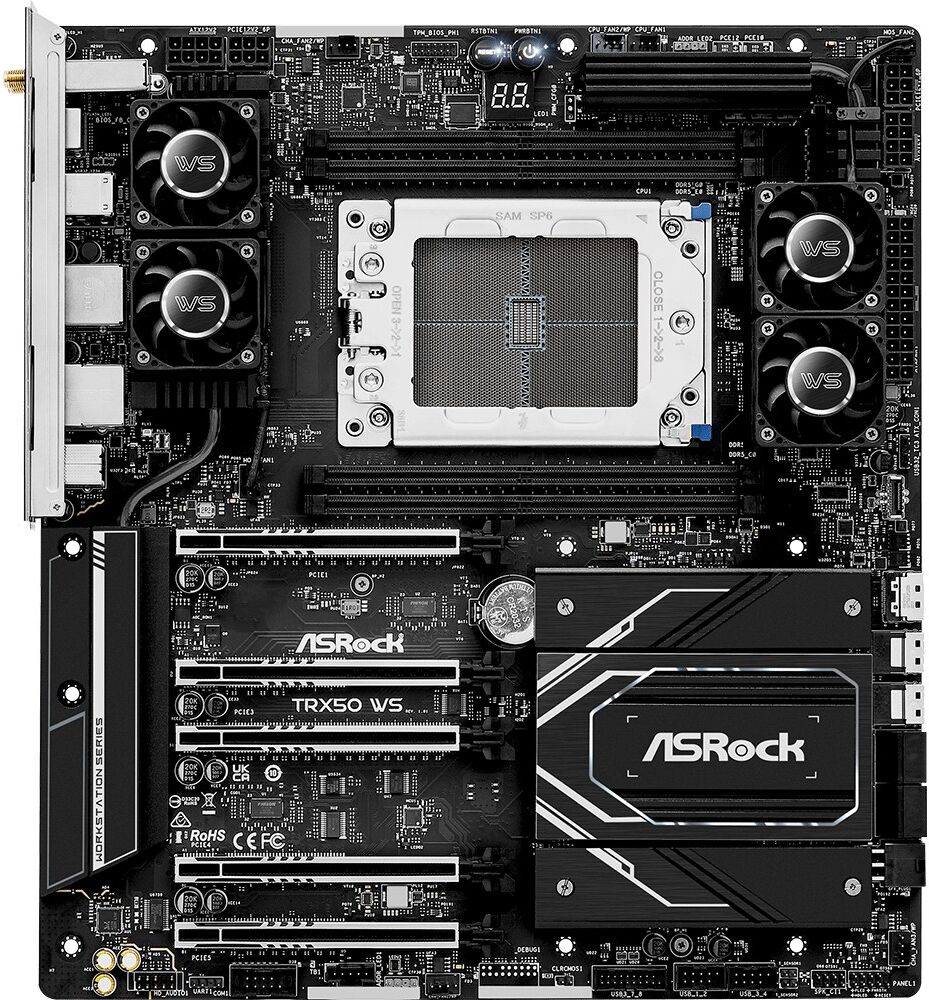 ASRock TRX50 WS Motherboard AMD TRX50 Socket sTR5 Extended ATX