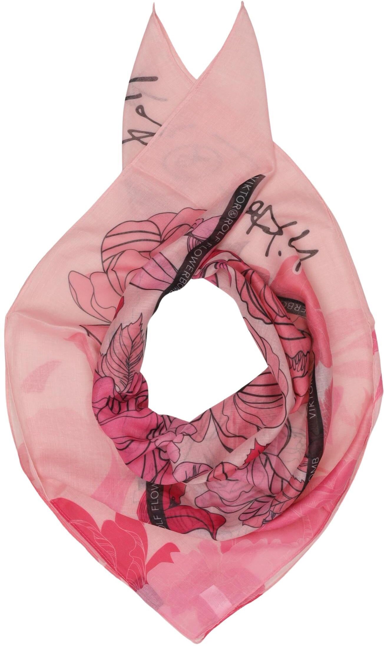 Viktor&Rolf Damen Schal oder Tuch, Pink, Synthetik - Second Hand