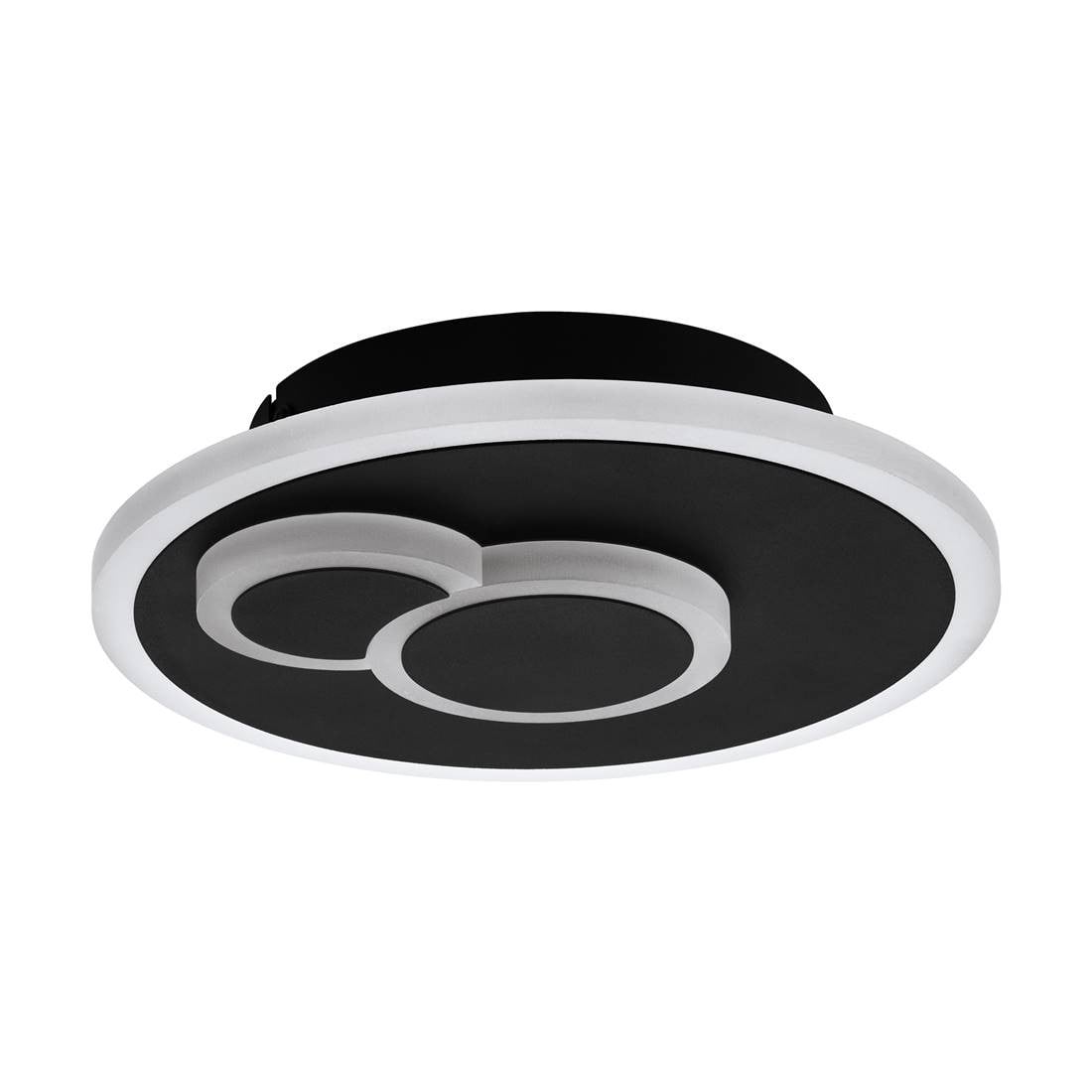 Eglo Cadegal LED plafondlamp zwart en wit met ringontwerp IP20