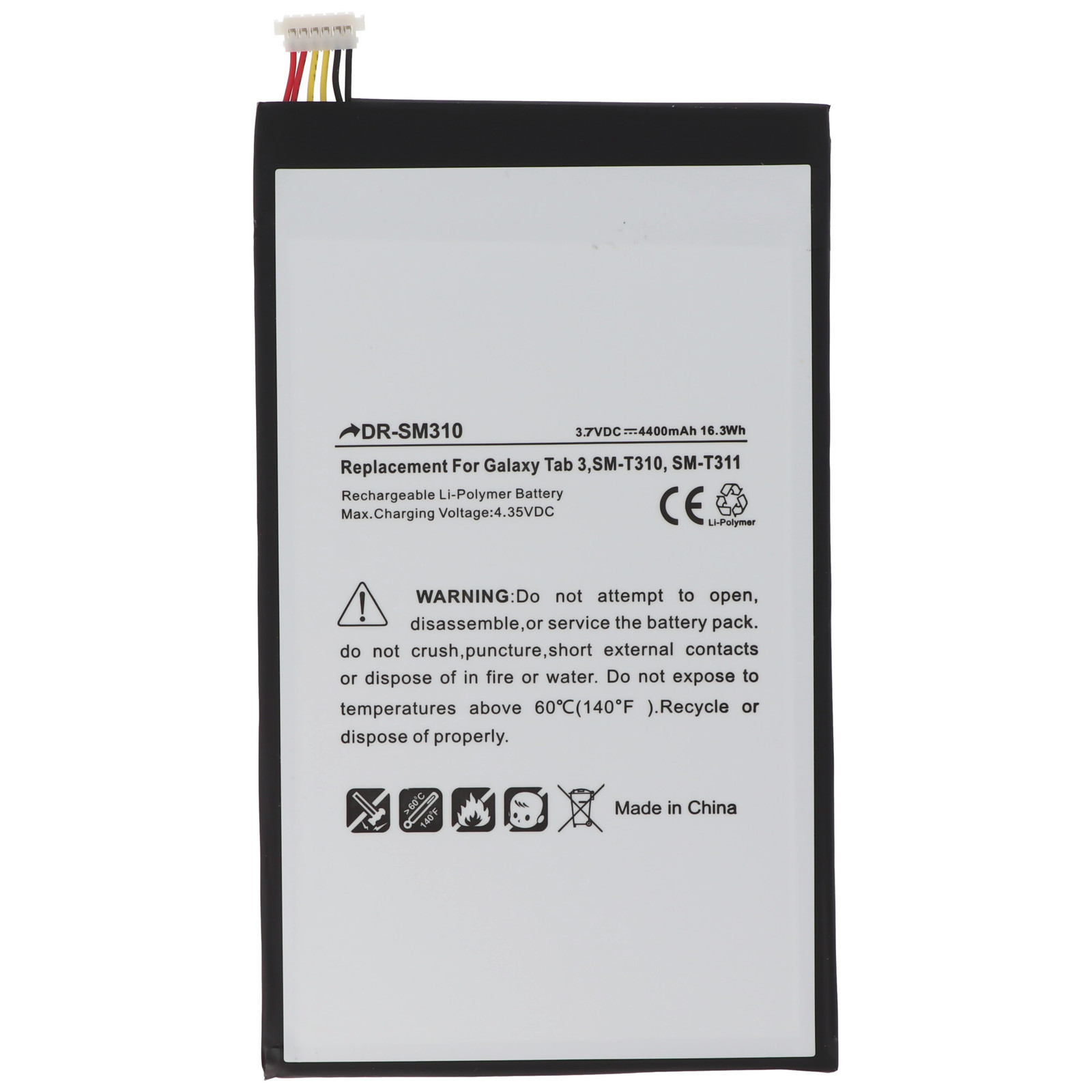 AccuCell Batterij voor Samsung Galaxy Tab 3 8.0 (SM-T310, SM-T311, SM-T315, SM-T320)
