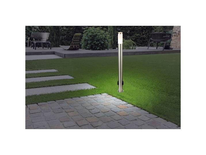 Borne éclairage extérieur I 110cm Blanc/Argenté