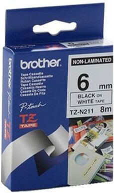 Brother TZE-N211 fita não laminada 6 mm