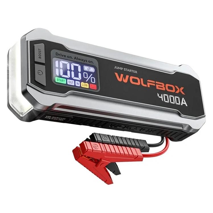 Wolfbox MegaVolt 24 24.000 mAh 4.000 A Starthilfe-Gerät (4000 A, 24000 mAh) (MEGAVOLT 24)