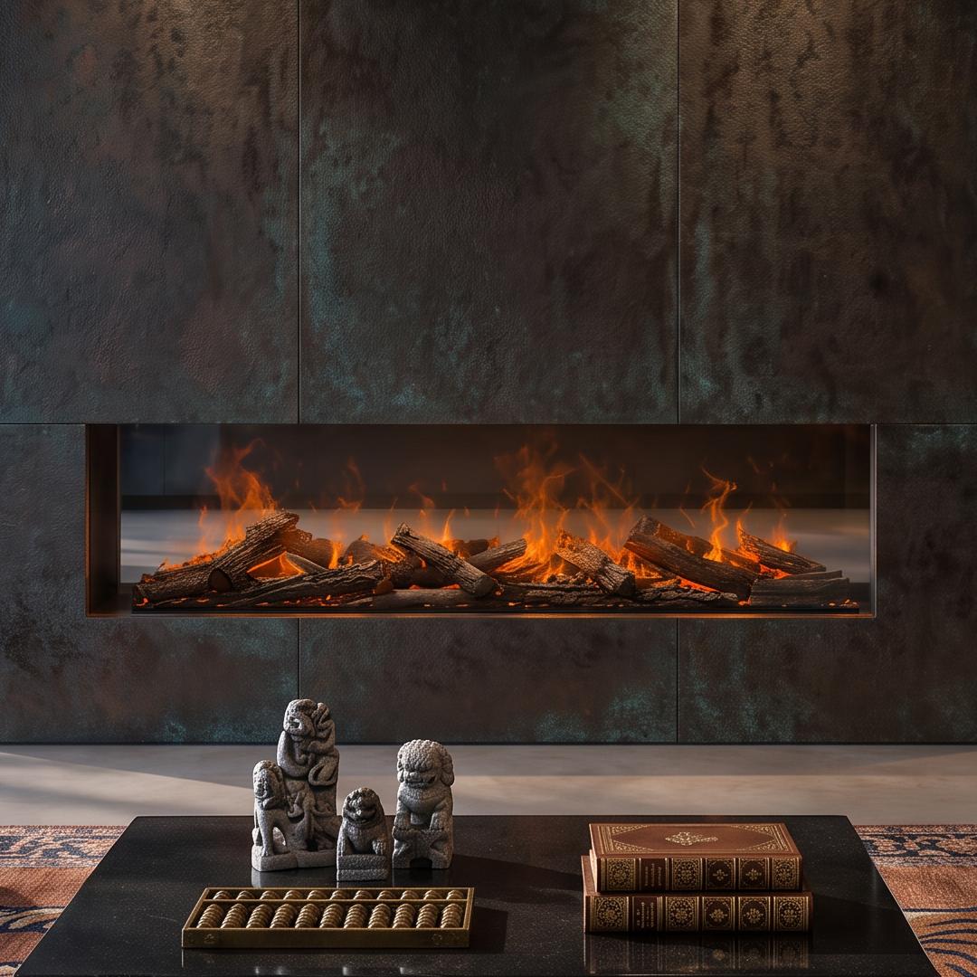 Dimplex Triton Elektrokamin 100 cm mit Opti-myst 3D-Flammeneffekt und Knisterklang