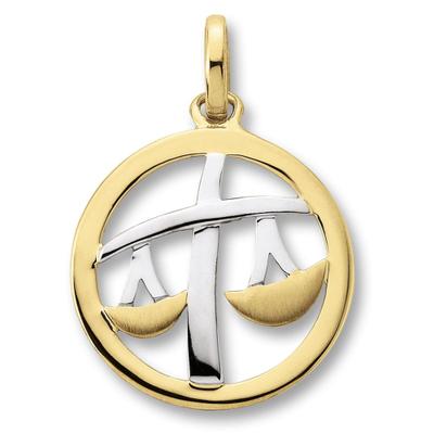 Sternzeichenanhänger ONE ELEMENT "Waage Sternzeichen Anhänger aus 333 Gelbgold", gold, Schmuckanhänger, Damen, Waage, Gelbgold 333 Gold, Gelbgold 333, Gold, Ihr persönliches Sternzeichen – ein besonderes Geschenk mit Bedeutung