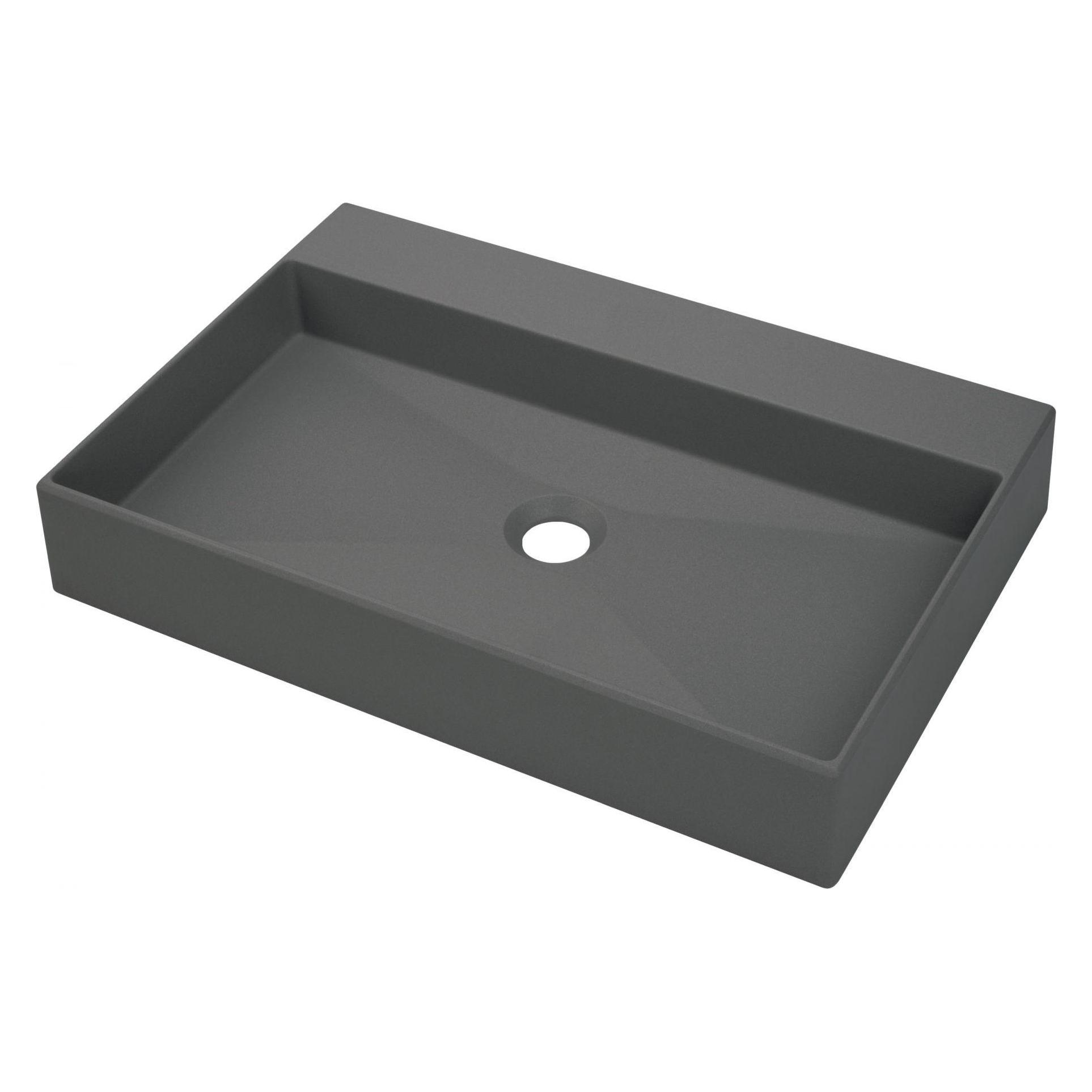 Deante Correo washbasin on a countertop 60 cm anthracite (600 mm) (CQR TU6S)