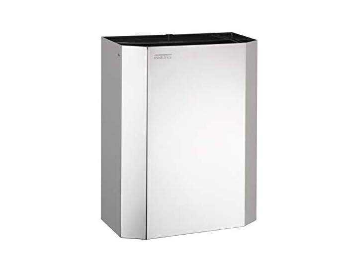 All Care 11041 Dutch Bins Hochglanz Edelstahl Offene Abfallbehälter, 25 Liter