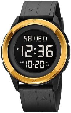Everyday Crate SKMEI 2047 Mens Waterproof Sports Digital Wrist Watch Multifunctional Watch gold+black
