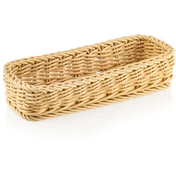 25x Besteckkorb hellbeige Gastro 27 x 10 x 5 cm, Polypropylen