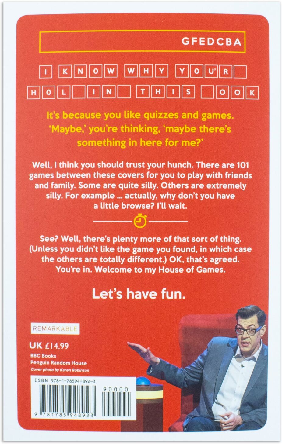 BBC Books Richard Osman's House of Games: 101 New & Classic Games from the Hit BBC Series by Richard Osman & Alan Connor - Paperback Quiz & Trivia Book