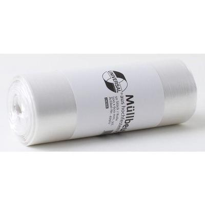 DEISS Universal Leichte Belastung Müllsäcke 30 L Transparent HDPE (Hochdichtes Polyethylen) 5 Mikron 50 Stück