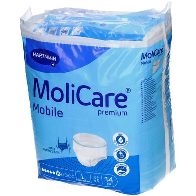 Molicare Premium Mobile 6 Tropfen Gr.L 14 St Beutel