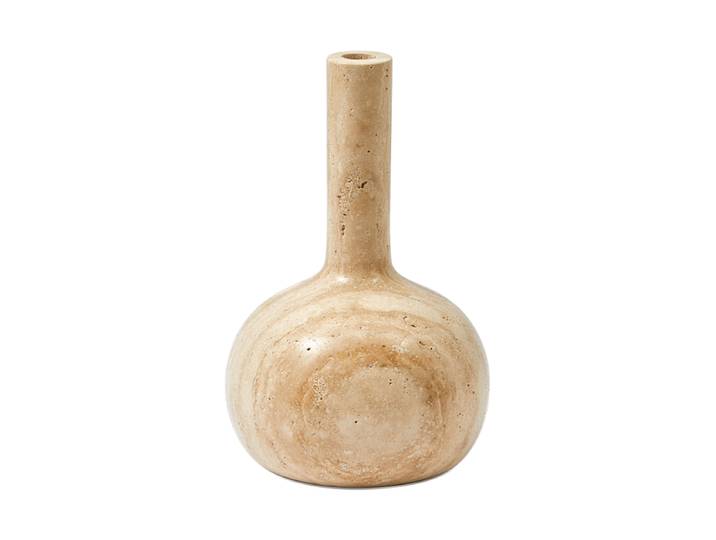 Massiver, grosser Design Kerzenständer „Herritage Bell“ aus Marmor Beige Pols Potten