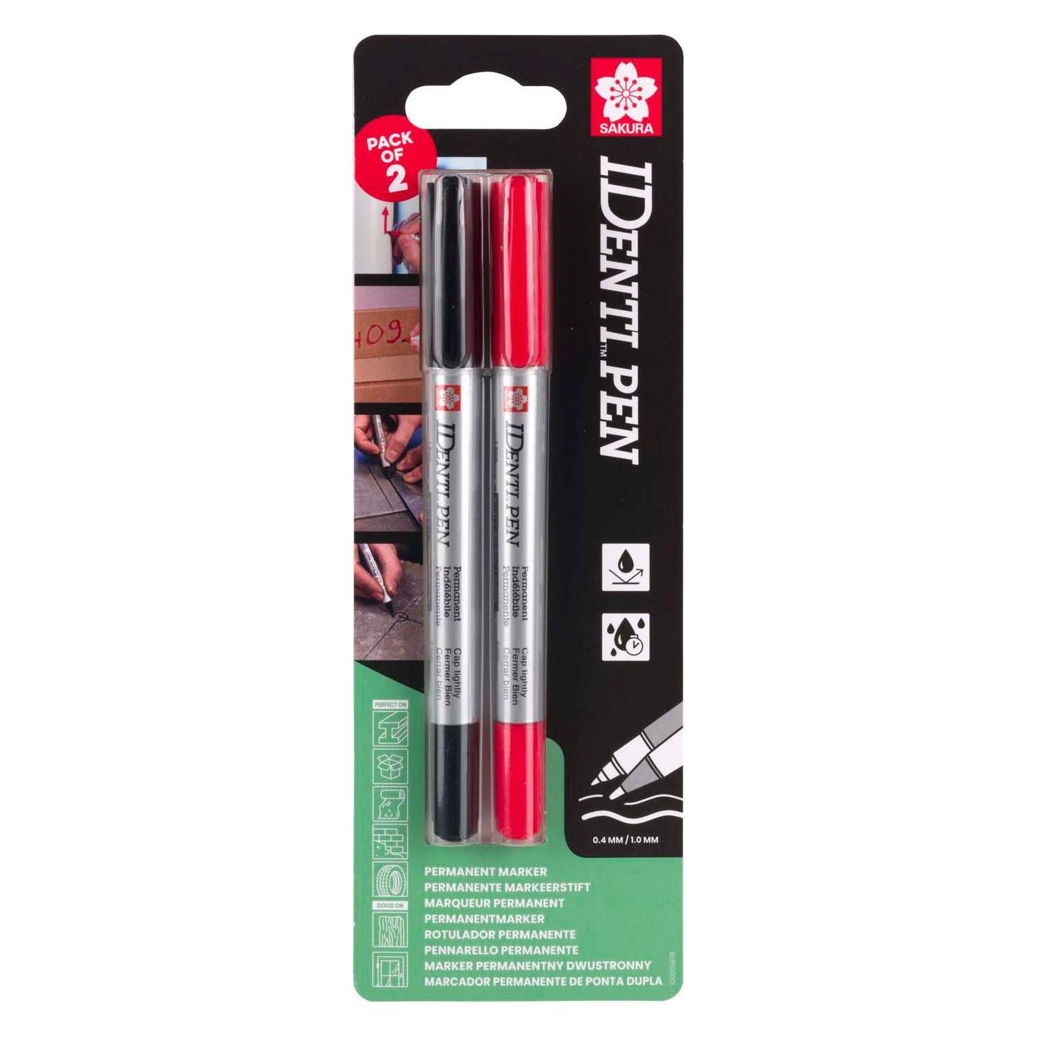 Sakura Identi-Pen-Set, Schwarz und Rot (47729442)
