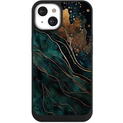 Nivocase Handyhülle für Apple iPhone 13 Hülle NIVOpure Case Schwarz Farbverlauf Gold & Kupfer Utart (Apple iPhone 13), Smartphone Hülle, Gold, Schwarz, Kupfer